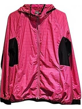 BCG Bio Viz 360 Light Reflective Jacket Pink & Black with Zip Pocket Size XL
